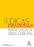 9 DICAS CRIATIVAS ESCOLA SABATINA PARA RECEPÇÃO DA. Escola Sabatina Associação Mineira Central 1