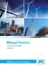 Manual Técnico Linha de Produtos 2017/18. MC PARA infraestrutura, Indústria & edificações