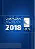 Calendário Acadêmico 2018: Versão atualizada em 26/01/2018