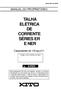 TALHA ELÉTRICA DE CORRENTE SÉRIES ER E NER