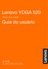 Lenovo YOGA 520. Guia do usuário