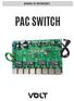 MANUAL DE INSTRUÇÕES PAC SWITCH