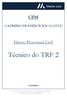 CEM CADERNO DE EXERCÍCIOS MASTER. Direito Processual Civil. Técnico do TRF 2. Consulplan