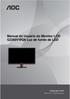 Manual do Usuário do Monitor LCD G2260VWQ6 Luz de fundo de LED