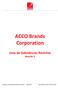 ACCO Brands Corporation. Lista de Substâncias Restritas Revisão 3