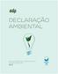 DECLARAÇÃO AMBIENTAL APROVEITAMENTOS HIDROELÉTRICOS DA EDP PRODUÇÃO 2015