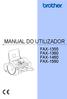 MANUAL DO UTILIZADOR FAX-1355 FAX-1360 FAX-1460 FAX-1560