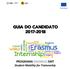 GUIA DO CANDIDATO PROGRAMA ERASMUS SMT Student Mobility for Traineeship