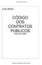 CÓDIGO DOS CONTRATOS PÚBLICOS