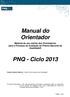 Manual do Orientador. PNQ - Ciclo 2013
