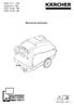 HDS 7/11 4 M HDS 8/17-4M HDS 10/18-4M HDS 12/18-4M. Manual de instruções / Rev. 0