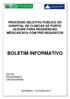 PROCESSO SELETIVO PÚBLICO DO HOSPITAL DE CLÍNICAS DE PORTO ALEGRE PARA RESIDÊNCIAS MÉDICAS/2016 COM PRÉ-REQUISITOS