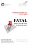 DOSSIER DE IMPRENSA FATAL 2009