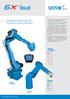 Duas gamas de robôs de 6 eixos CNC Para máquinas injetoras de 20 a 5000 T