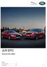 JLR EPC. Guia de início rápido. Índice. Portuguese Version 2.0. Guia passo a passo Guia de ecrãs