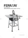 Manual de instruções SERRA CIRCULAR DE BANCADA FERRARI 10 SCM-1500