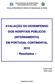 AVALIAÇÃO DO DESEMPENHO DOS HOSPITAIS PÚBLICOS (INTERNAMENTO) EM PORTUGAL CONTINENTAL Resultados