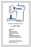 MÁQUINA DE COSTURA INDUSTRIAL MODELOS: 3RT 3RTAP/3RTAS 3RTCAP/3RTCAS 203RT 203RTAP/203RTAS 203RTCAP/203RTCAS CATÁLOGO DE PEÇAS