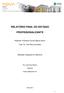 RELATÓRIO FINAL DO ESTÁGIO PROFISSIONALIZANTE