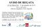 AVISO DE REGATA. (2ª ALTERAÇÃO 21 de setembro de 2017) 10/11 a 18/11/2017 Clube dos Jangadeiros, Porto Alegre/RS