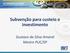 Subvenção para custeio e investimento. Gustavo da Silva Amaral Mestre PUC/SP