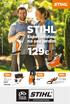 STIHL. Especialistas no seu jardim. A partir de PRIMAVERA VERÃO 2018 MINI CORTA-SEBES BATERIA STIHL HSA 25 LAVADORA RE 88 MOTOSSERRA GASOLINA MS 170