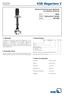 KSB Megachem V. Bomba de Processo para Aplicação em Indústrias Químicas. Mega Submersível / Vertical ISO Aplicação. 3.
