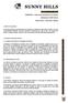 SUNNY HILLS S U N N Y H I L L S A S U A M O R A D I A A O S O L E M B R A G A CADERNO DE ENCARGOS. EDIMINHO Edificações Urbanísticas do Minho