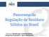 Panorama da Regulação de Resíduos Sólidos no Brasil. Workshop Desafios para o Desenvolvimento: Infraestrutura Sustentável Água e Saneamento