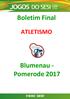 Boletim Final ATLETISMO