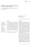 The aim of this study was to evaluate the crosscultural adaptation of the main quality of life instruments related to oral health.