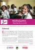 Nikhalamo. Editorial. Rapariga fica na escola. Boletim Informativo Edição Trimestral I 2016