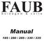 FAUB. Manual 185 / 280 / 285 / 330 / 335