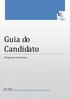 Guia do Candidato. Programa Overseas