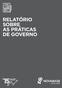 RELATÓRIO SOBRE AS PRÁTICAS DE GOVERNO