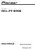 CD PLAYER DEH-P7180UB. Manual do proprietário. Português (B)