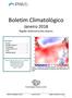 Boletim Climatológico Janeiro 2018 Região Autónoma dos Açores