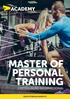 MASTER OF PERSONAL TRAINING
