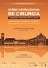 CURSO INTERNACIONAL DE CIRURGIA. Hepatobilio-Pancreática & Colo-Rectal. INTERNATIONAL COURSE OF SURGERY Hepatobiliopancreatic & Colorectal Surgery