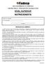 PREFEITURA MUNICIPAL DE ULIANÓPOLIS. CONCURSO PÚBLICO - PROVA OBJETIVA: 10 de janeiro de 2016 NÍVEL SUPERIOR NUTRICIONISTA