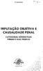 IMPUTAÇÃO OBJETIVA E CAUSALIDADE PENAL