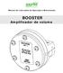 Manual de Instruções de Operação e Manutenção BOOSTER. Amplificador de volume