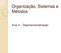 Organização, Sistemas e Métodos. Aula 5 Departamentalização
