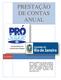 PRESTAÇÃO DE CONTAS ANUAL