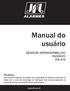 Manual do usuário SENSOR INFRAVERMELHO PASSIVO DS-410