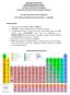EXAME SELETIVO PARA INGRESSO NO CURSO DE MESTRADO EM QUÍMICA 2014/2016. Tabela Periódica dos Elementos