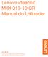 Lenovo ideapad MIIX ICR Manual do Utilizador
