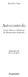 Augusto Cury. Autocontrolo. Como Vencer a Síndrome do Pensamento Acelerado. Adaptação de: Maria de Brito