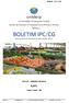 BOLETIM IPC/CG Índice de Preços ao Consumidor de Campo Grande IPC/CG