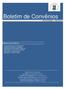 Boletim de Convênios Volume 30/edição 1 - maio de 2017